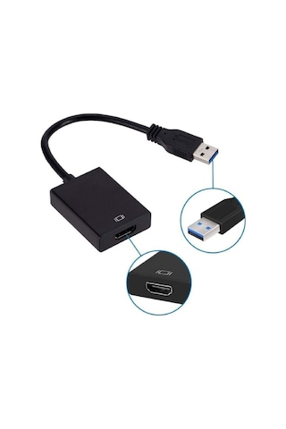 Usb 3.0 To Hdmı Çevirici Dönüştürücü Kablo Adaptör