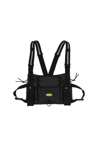 Moveevo Gece Işıkli Uyarı Yeleği, Çok Fonksiyonlu Depolama, Ayarlanabilir Askı, Güvenlik Ve Outdoor Kullanıma Uygun