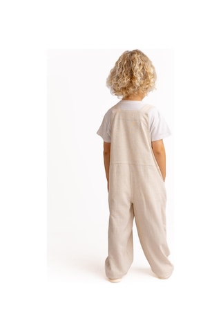 Cigit Bol Paça Keten Salopet 2-7 Yaş Naturel Naturel