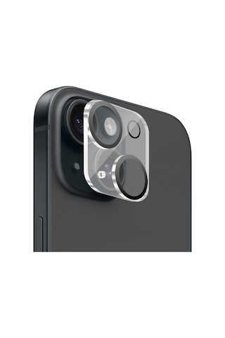 Buff Apple Uyumlu iPhone 15 / 15 Plus Kamera Lens Koruyucu