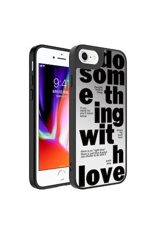 Apple Uyumlu iPhone 7 Kılıf Aynalı Desenli Kamera Korumalı Parlak Zore Mirror Kapak