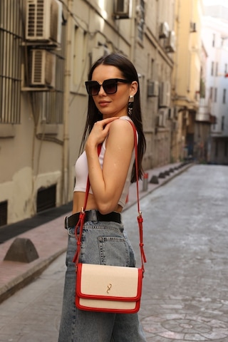 Zeyad Moda Rozi Kadın Omuz & Çapraz Çanta Kırmızı
