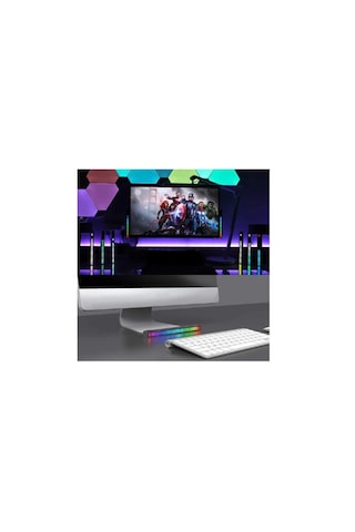 Sese Duyarlı Ritim Çubuğu,rgb 32led Işık Araç İçi Ekolayzer