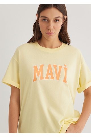 Mavi - Mavi Logo Baskılı Sarı Tişört 1600843-71315 Sarı