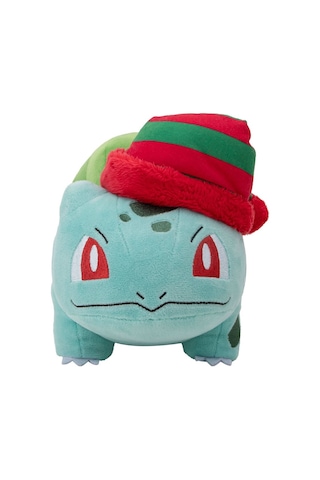 Pokemon Pelüş Figür Yılbaşı Serisi - Bulbasaur 20cm Pkw3377 Renkli