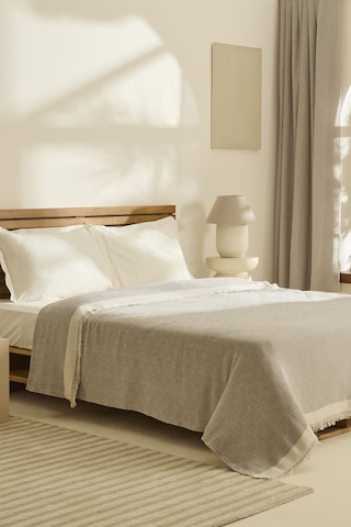 Kaşmir Home Frida Çift Kişilik Pike Gri Gri