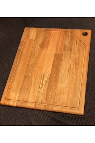 Dev Boy Kayın Ağacı Kesme Tahtası 50x40 Ahşap