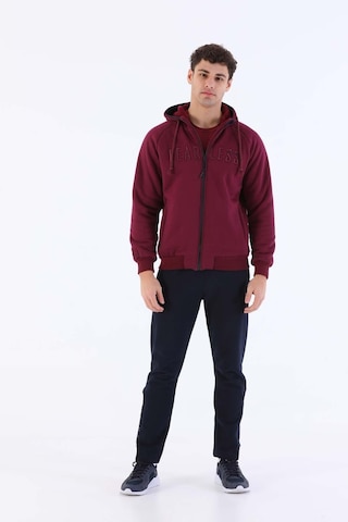 Maraton Comfort Erkek Kapüşonlu Bordo Eşofman Üstü Bordo