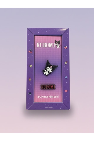 Kuromi & Hello Kitty Lisanslı Yaka Pini