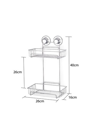 Geseus Va Kumlu Banyo Duş Sabunluk Rafı Şampuanlık Delme Vida Mat Çok Renkli