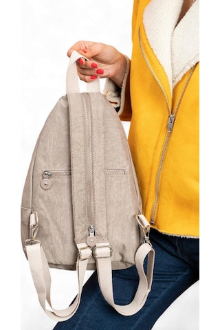 Body Bag Göğüs Çantası Klinkır Kumaş Çok Cepli Bady Bag Sırt Çantası Hafif Yağmur İtici 30 20 Cm Vizon