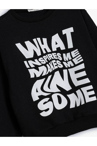 Koton Erkek Çocuk Sweatshirt Siyah 5Wkb10269Tk 25Ky59003255 Y5901