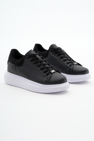 Tonny Black Unisex Siyah Beyaz Rahat Kalıp Yüksek Taban Bağcıklı Spor Ayakkabı V2alx-0 295 Siyah Beyaz Siyah - Beyaz