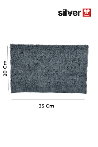 Mikrofiber 5 Adet Mandallı Mop Uyumlu Süper Emici Lazer Kesim Yoğun Dokulu Yedek Mop Bezi Antrasit