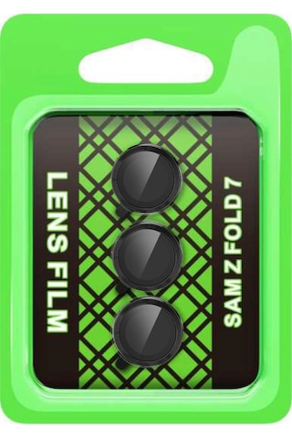 Samsung Galaxy Uyumlu Z Fold 7 Raze Metal Kamera Lens - Siyah