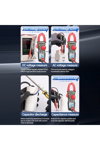 Hallow Aneng Pn201 Ses Ölçer Multimetre Dc / Ac Akım Gerilim Test Cihazı