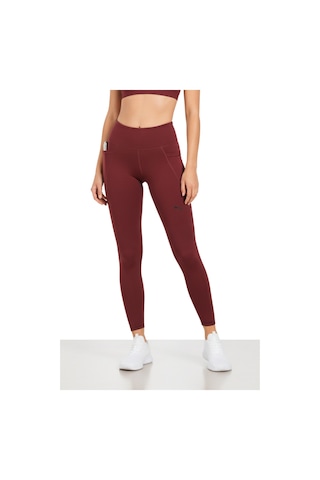 Puma Wtad Essentıal Tıghthw 7/b Kadın Cepli Spor Tayt Bordo