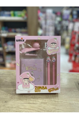 Umix Beyaz Şeftali Kırtasiye Seti
