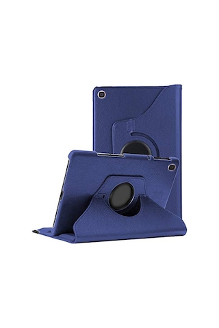 Huawei Mediapad T3 7 Uyumlu Kılıf, Caseup 360 Rotating Stand Lacivert Arka Kapak