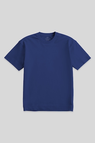 Tommylife İndigo Basic Kısa Kol O Yaka Büyük Beden Erkek T-shirt - 88072 Indıgo