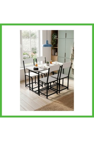 Vaveni Minör Mutfak Masası Takımı Suntalam Beyaz 120x52 Arz