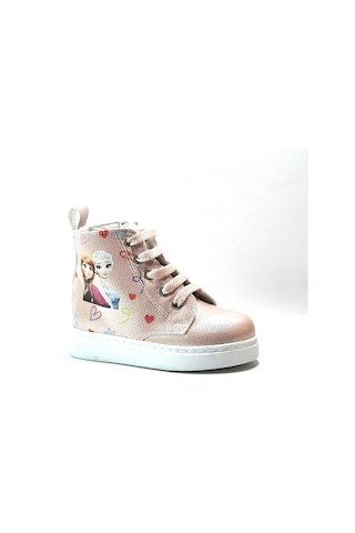 Onlo Ayakkabı Fr.0223 Pudra Fermuarlı Kız Çocuk Bebek Bot Pudra