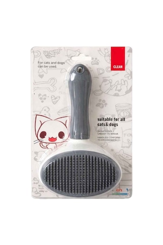 Nunbell Kedi Köpek İçin Basmalı Büyük Tarak Oval