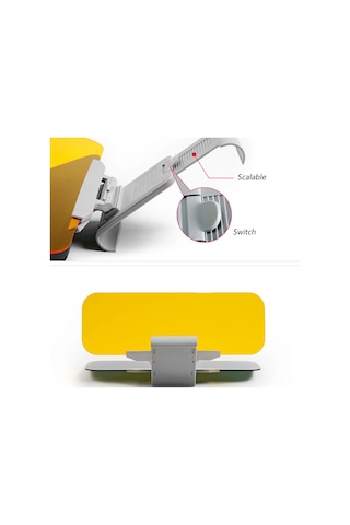 Konesam A Tipi Otomobil Güneş Görünürlüğü Engelleyici Gündüz/gece Kullanıma Uygun Sürücü Göz Koruyucu Aksesuarı