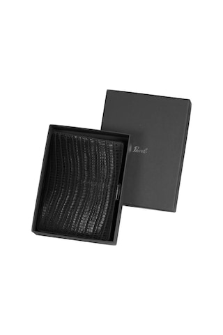 Pearl Japan Cosmos Deri Uzun Sigara Tabakası Lizard Siyah 9lu