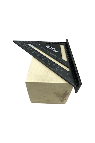 Rox Wood 0023 Aluminyum Üçgen Gönye 175 Mm