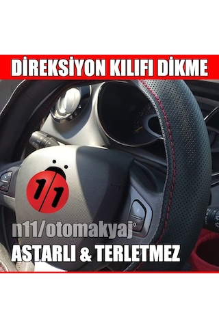 Fiat Egea Direksiyon Kılıfı Siyah Dikme Astarlı