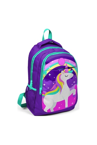 Yaygan Kids Mor Unicorn Kız Çocuk İlk ve Orta Okul Çantası 14376