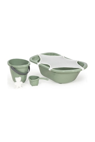 Babyjem 5 Parça Bebek Banyo Küvet Seti Soft Yeşil