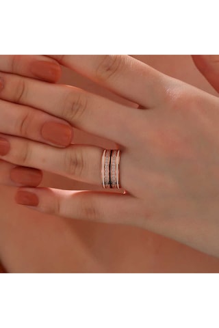 Casera's Gümüş Rose Zirkon Taşlı Kadın Yüzük Csr2185300 Gümüş