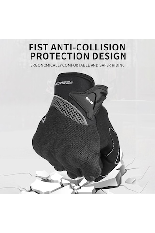 Pazly Bsddp Motosiklet Eldiveni - Kaymaz, Dokunmatik Ekran Uyumlu, Gece Reflektörlü Eldiven