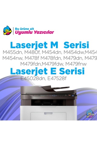 Uyumlu Tonermax Hp 415a W2032a Toner Sarı - Çipli / M455 / M480 / M454 / M478 / M479