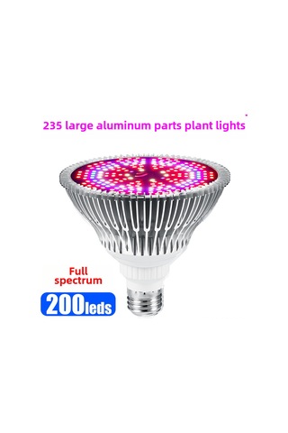 Geeksen E27 Fiyasko Bitki Işığı 150w 200 Led Tam Spektrumlu, Sebze-bitki Büyüme Işığı, 85-265v Ev Ve Çiftlik Kullanıma Uygun Diğer