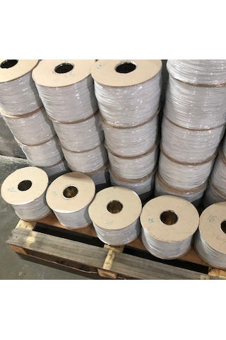 Pvc Kaplı İnce Bağteli Klips Beyaz 17 Cm Kesilmiş 500 Gram