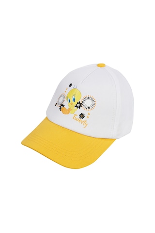 Tweety Kız Çocuk Şapka 6-9 Yaş Beyaz-sarı A6k81232924s1 Beyaz - Sarı