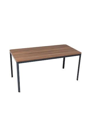 Çok Amaçlı D Profil Masa, Mutfak Masası, Home Ofis Masa, Yemek Masası, Bilgisayar Masası, 140x80cm Heybe / Antrasit