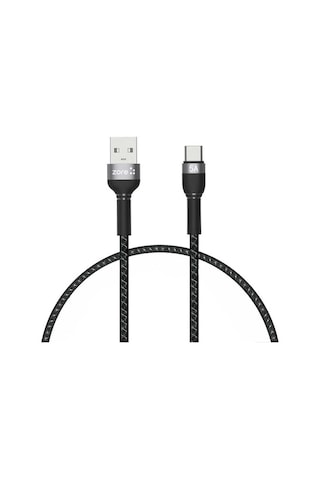 Zore Shira Serisi Type-C Usb Kablo 30 Cm-Siyah