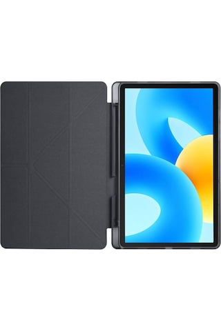 Huawei Matepad 11.5 Inç Tablet Uyumlu Kılıf Katlanır Kalemlikli Standlı Uyku Modlu Akıllı Kapak Kılıf