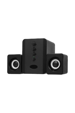 Yifomall D-202 Bt 4.2 Kablolu Hoparlör Seti, 3.5mm Bağlantı, 10m Mesafe, 3w Güç, Bilgisayar/ Telefon İçin Siyah