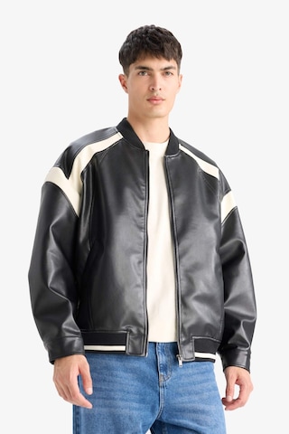 Defacto Regular Fit Kolej Yaka Bomber Fermuarlı Mont C5844ax25aubk27 Siyah