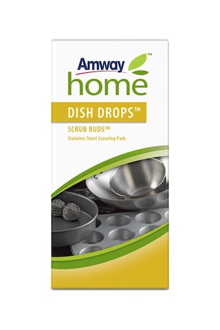 Amway Home Dish Drops Konsantre Sıvı Bulaşık Deterjanı 1 L + Dish Drops Ovma Teli 4 Adet
