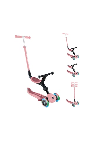 Globber Go Up Active Işıklı Scooter - Koyu Pastel Pembe