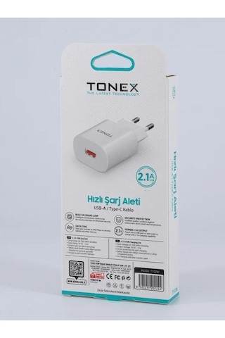 Tonex 2.1a 10w Usb To Type-c Şarj Cihazı - Ty12w