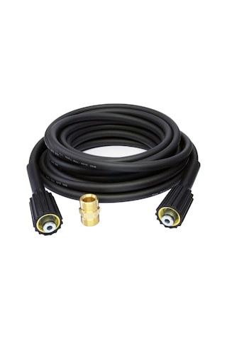 Reedark 10 Metre Yüksek Basınçlı Hortum - 180 Bar Dayanıklı Pvc+lastik M22 Bağlantılı