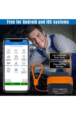 Novahub Obdıı Araba Tanılama Cihazı Kw906: Bt 5.0 Kablosuz Otomatik Tarayıcı - İos & Android Uyumlu Siyah, Kullanışlı Ve Hızlı Tanıma