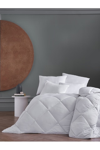 Doqu Home White Line Çift Kişilik Microfiber Yorgan